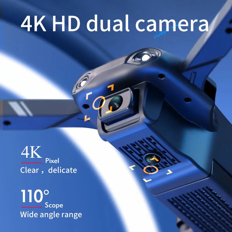4DRC New Mini Drone With Wide Angle HD 4K 1080P Dual Camera WiFi FPV RC Foldable Quadcopter Gift Toys