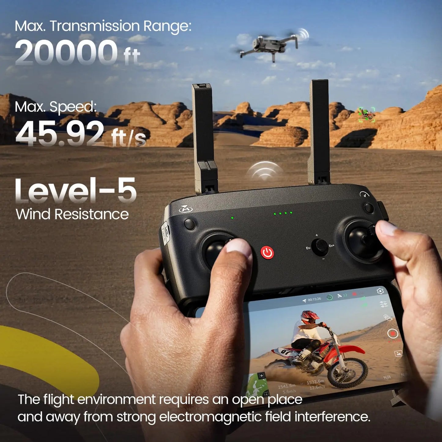 Holy Stone HS900 249g GPS Drone with 4K Camera and 3-Axis Brushless Gimbal for Aerial Photography