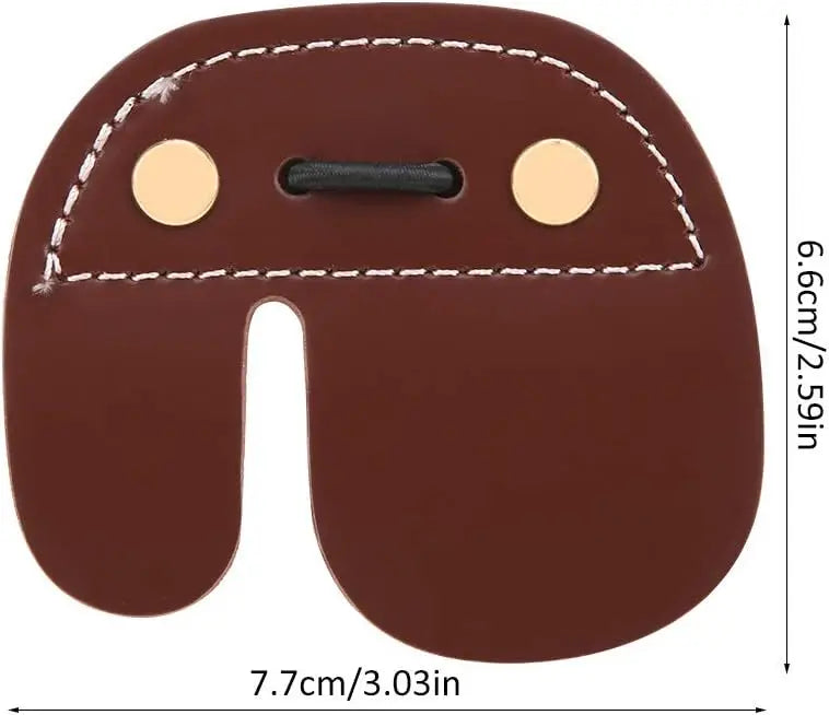 VGEBY Archery Finger Guard Leather Finger Tabs for Traditional Recurved Bow Artificial Finger Protection