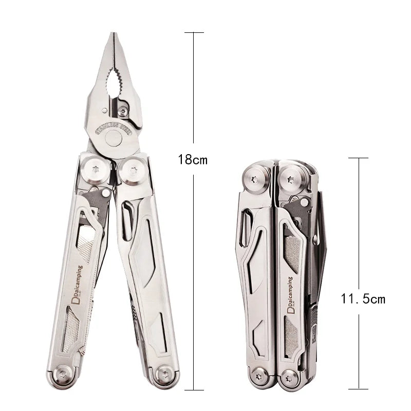 Daicamping DL30 Multitools Hand DIY Multi Tools Multi-tool Clamp Folding Knives Scissors Cutters EDC Survival Gear Manual Pliers