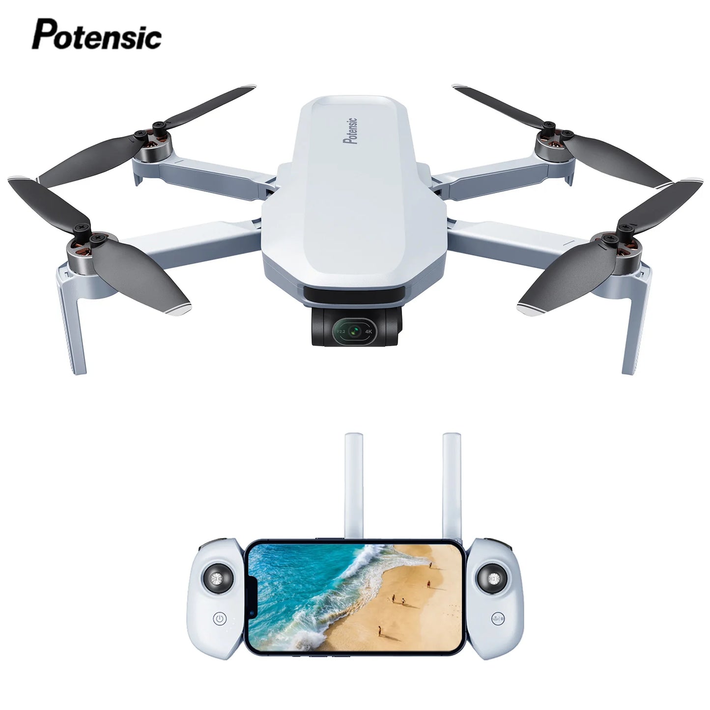 Potensic C0 4K GPS Professional Drone with 3-Axis Gimbal and Visual Tracking Max Distance 6 KM Under 249g with Return to Home Feature