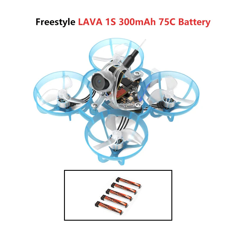 Betafpv Air65 5in1 Racing Freestyle Fpv Drone with LAVA 1S 300mAh 75C Battery and 1S 260mAh 80C Battery