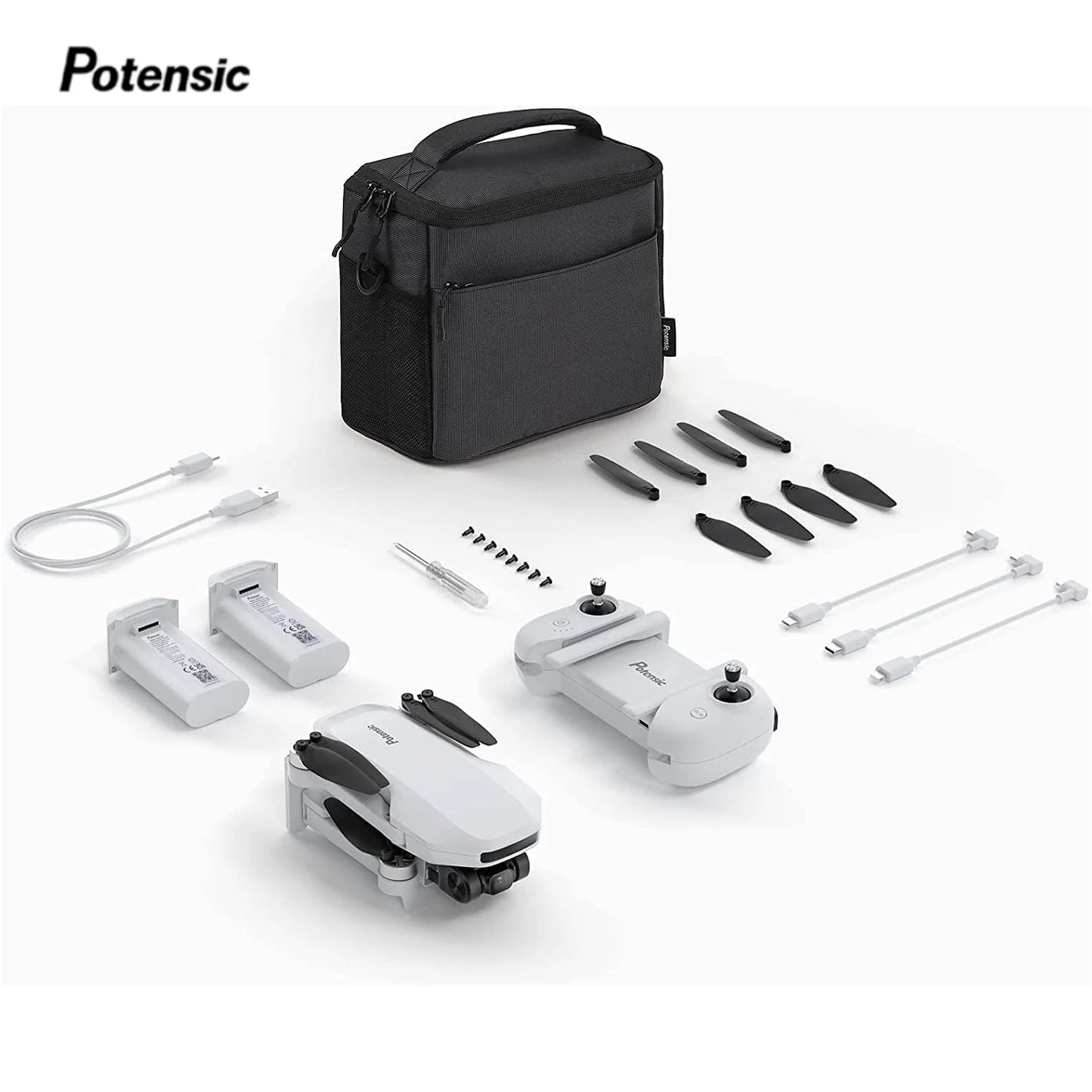 Potensic ATOM SE Drone Under 249g with GPS Auto Return Single Axis Gimbal EIS 4K HD Video Recording and Follow Me Feature