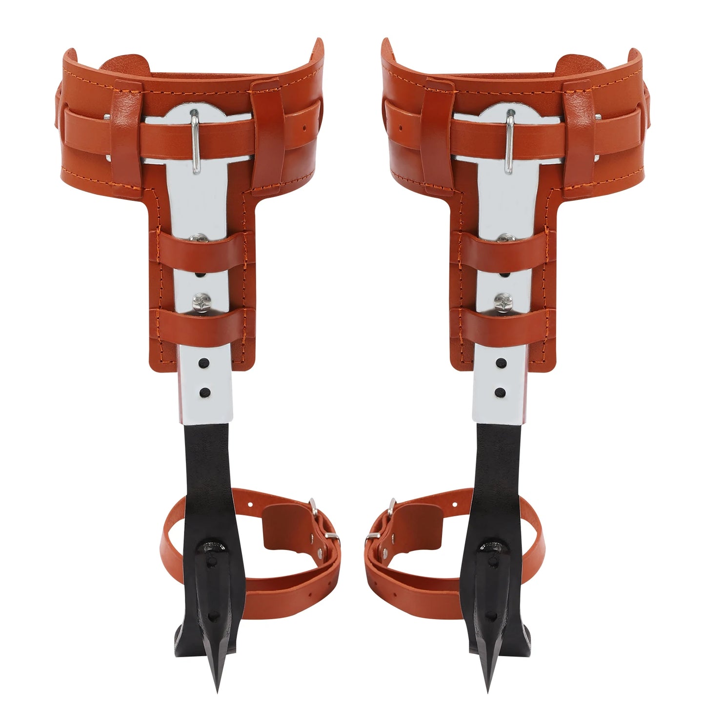 Tree Climbing Gear Set Adjustable Climbing Spikes Safety Belt Foot Straps Knee Pads