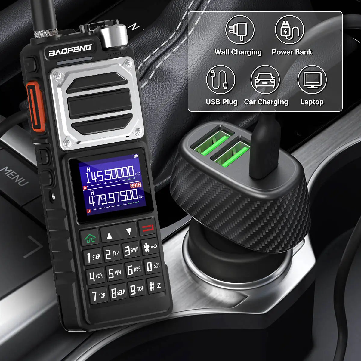 Baofeng UV-25 Air Band Walkie Talkie Multi Band Wireless Frequency Copy Type C Charger Long Range High Power NOAA Two Way Radio