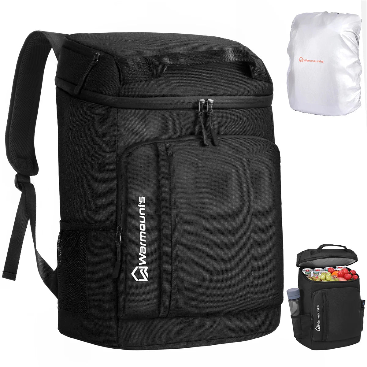 Backpack Cooler Insulated for 35 Cans Upgraded Leakproof Soft Cooler Backpack with 2 Compartments for Camping