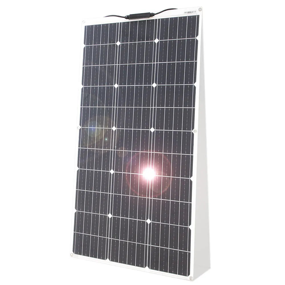12V Flexible Solar Panel Kit 100W 200W Monocrystalline Waterproof Solar Charge Controller for RV Camping Outdoor