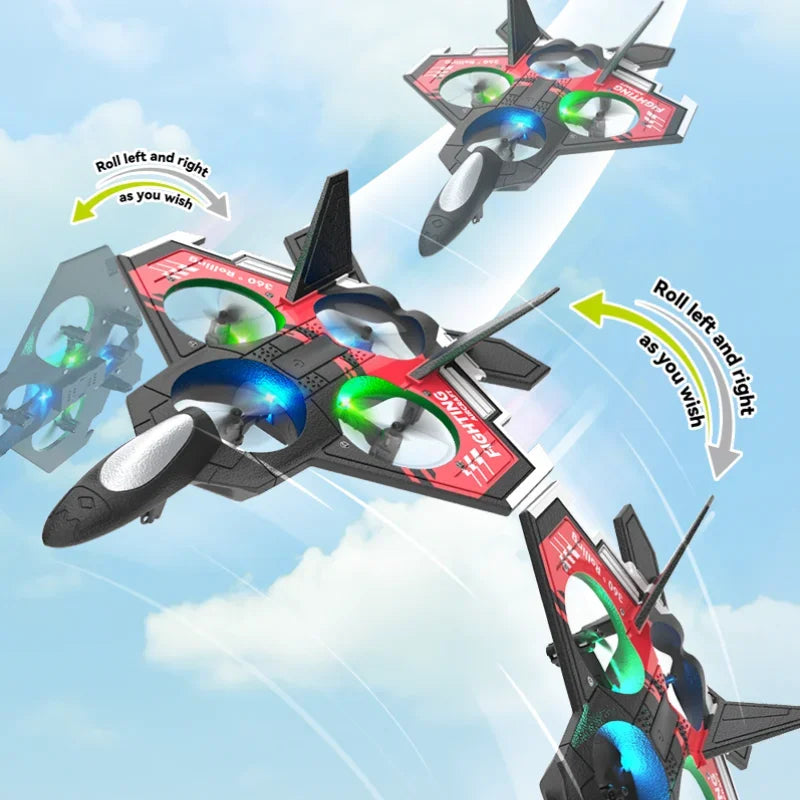 S98 RC Foam Aircraft Toy Remote Control Fixed Height Stunt Drone Anti Collision Fighter Kids Toy