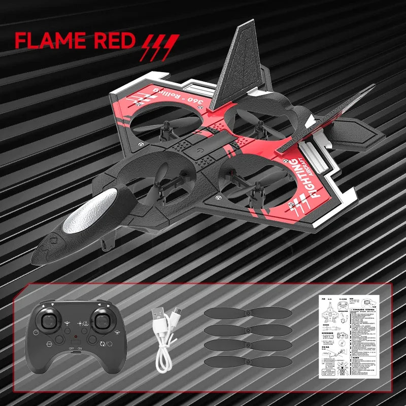 S98 RC Foam Aircraft Toy Remote Control Fixed Height Stunt Drone Anti Collision Fighter Kids Toy