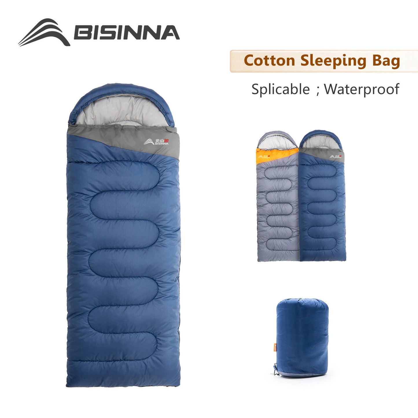 BISINNA Ultralight Waterproof Camping Sleeping Bag Warm Envelope Backpacking for Adults Hiking and Traveling