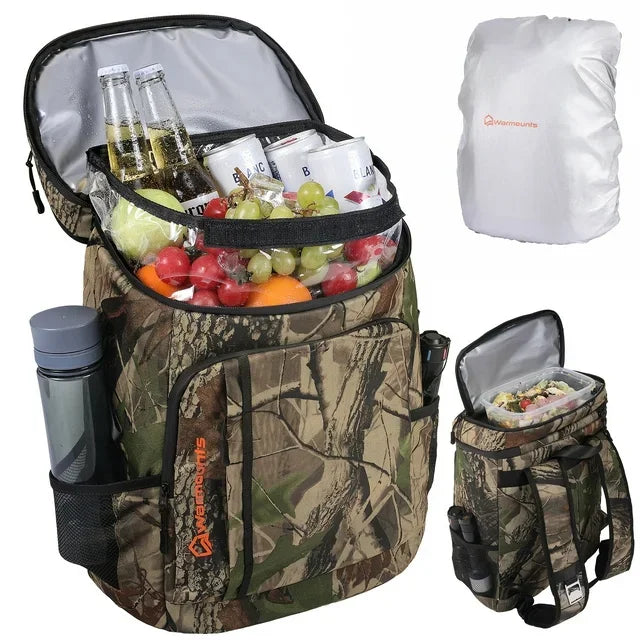 Backpack Cooler Insulated for 35 Cans Upgraded Leakproof Soft Cooler Backpack with 2 Compartments for Camping