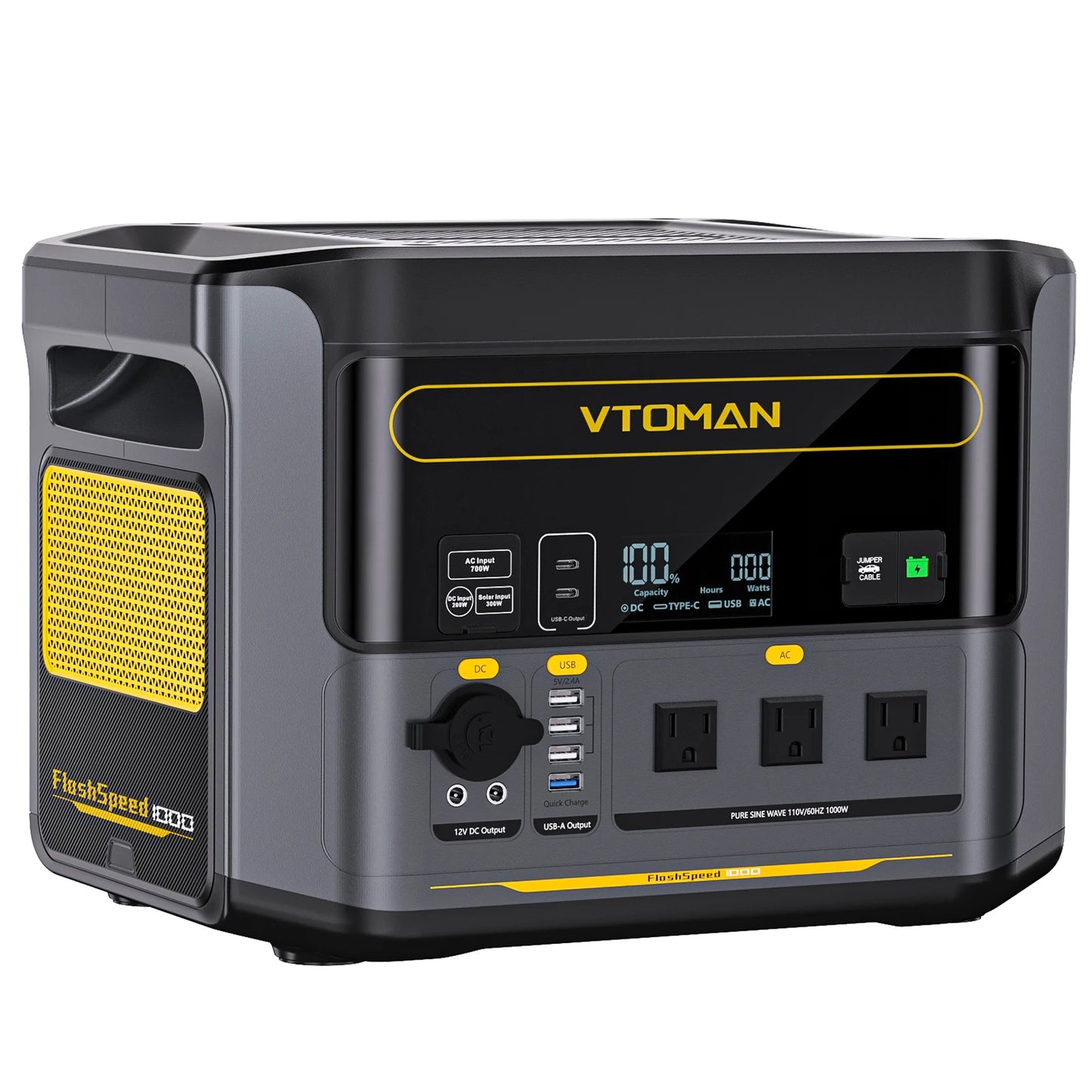 VTOMAN JUMP 2200 Portable Power Station 828Wh 1548Wh LiFePO4 Battery Solar Generator for Home Outdoor Camping