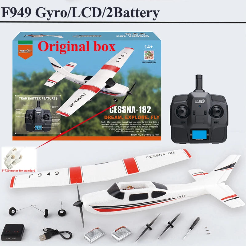 Wltoys F949 2.4G 3D6G 3Ch RC Airplane Fixed Wing Plane Outdoor Toy Drone RTF Upgrade Version With Digital Servo And Gyroscope