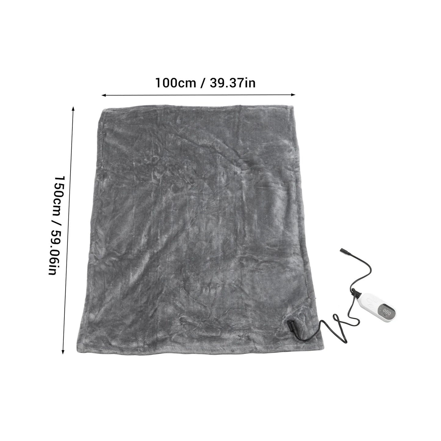 Car Heating Blanket 72W Flannel Electric Blanket for 12V Vehicle Camping Travel