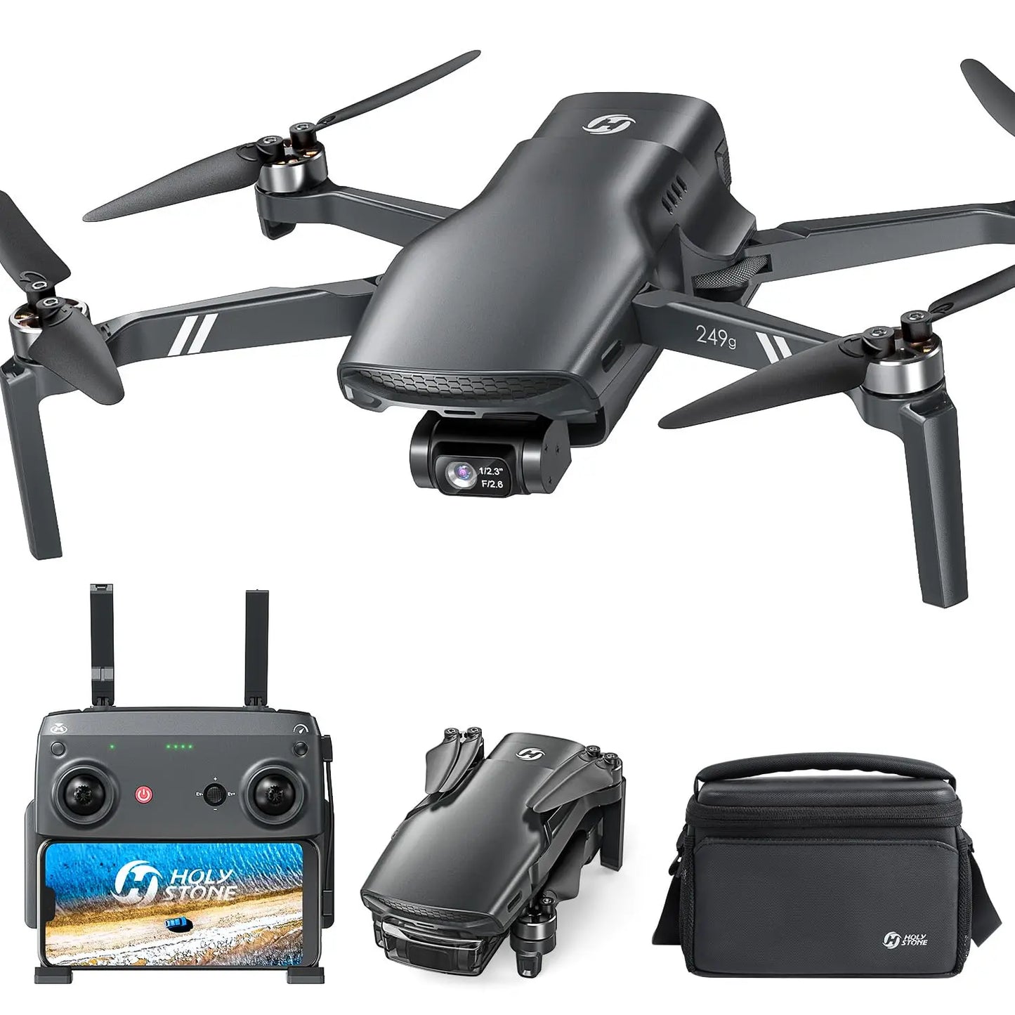 Holy Stone HS900 249g GPS Drone with 4K Camera and 3-Axis Brushless Gimbal for Aerial Photography