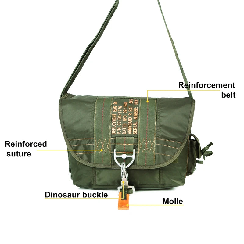 Tactical Shoulder Sling Bag Nylon Waterproof Outdoor Chest Pack for Men Trekking Camping Daypack