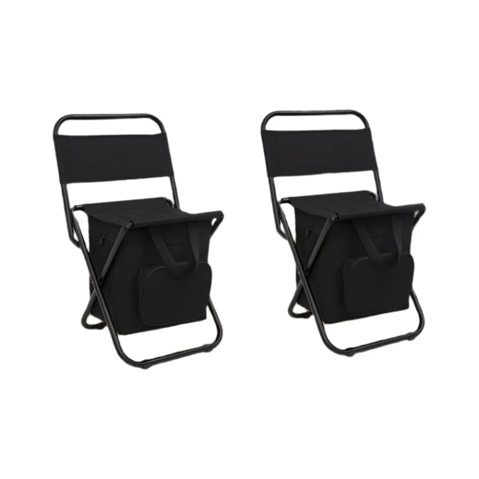 Fundango Small Fishing Chair Lightweight Foldable Camping RV Hunting Chair with Backrest 265 lbs Capacity Men's Gift
