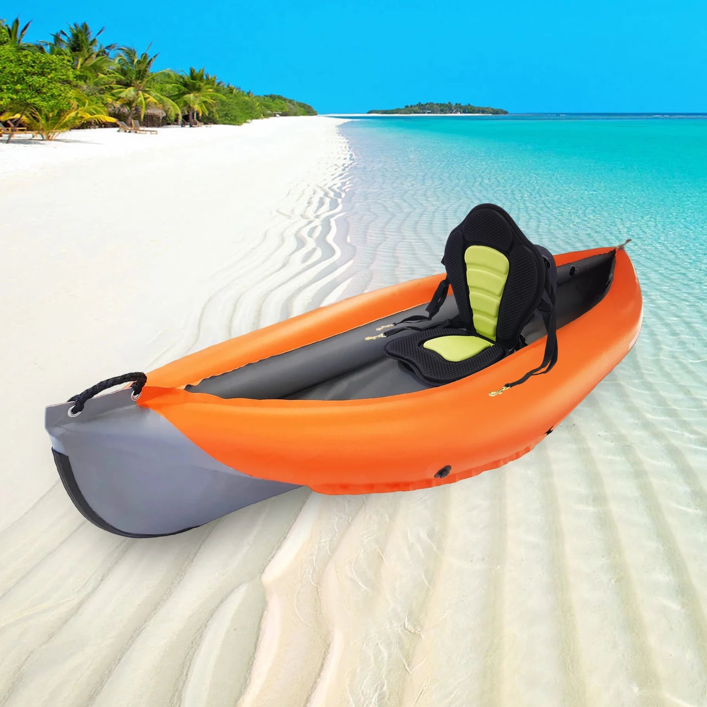 Padded Deluxe Kayak Seat Backpack Bag Adjustable Canoe Backrest with Storage Bag