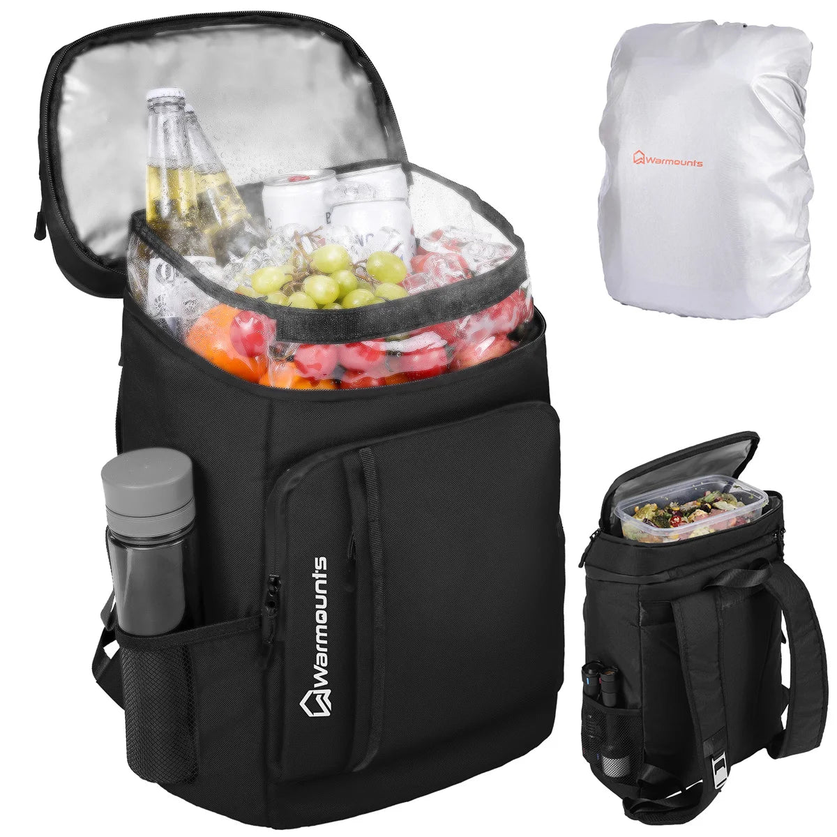Backpack Cooler Insulated for 35 Cans Upgraded Leakproof Soft Cooler Backpack with 2 Compartments for Camping