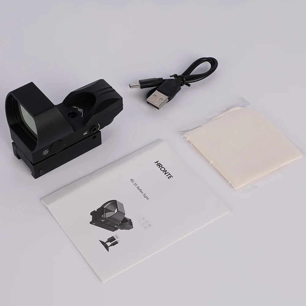 SRO Mini Red Dot Sight Tactical Optics 20mm Rail Compatible Hunting Riflescope for Glock