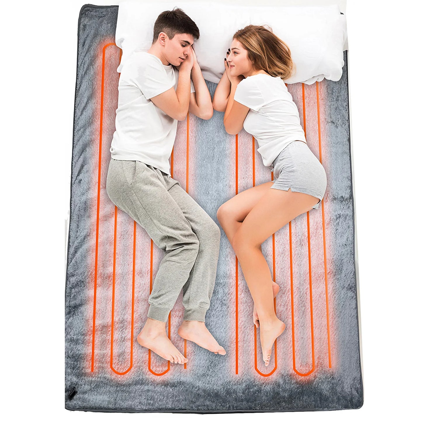 Car Heating Blanket 72W Flannel Electric Blanket for 12V Vehicle Camping Travel