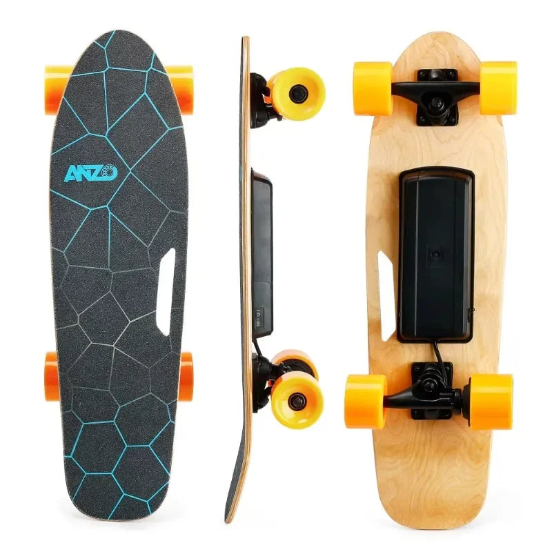 Electric Skateboard with Remote Control 350W Max 10 MPH 7 Layers Maple Deck for Adults Teens and Kids