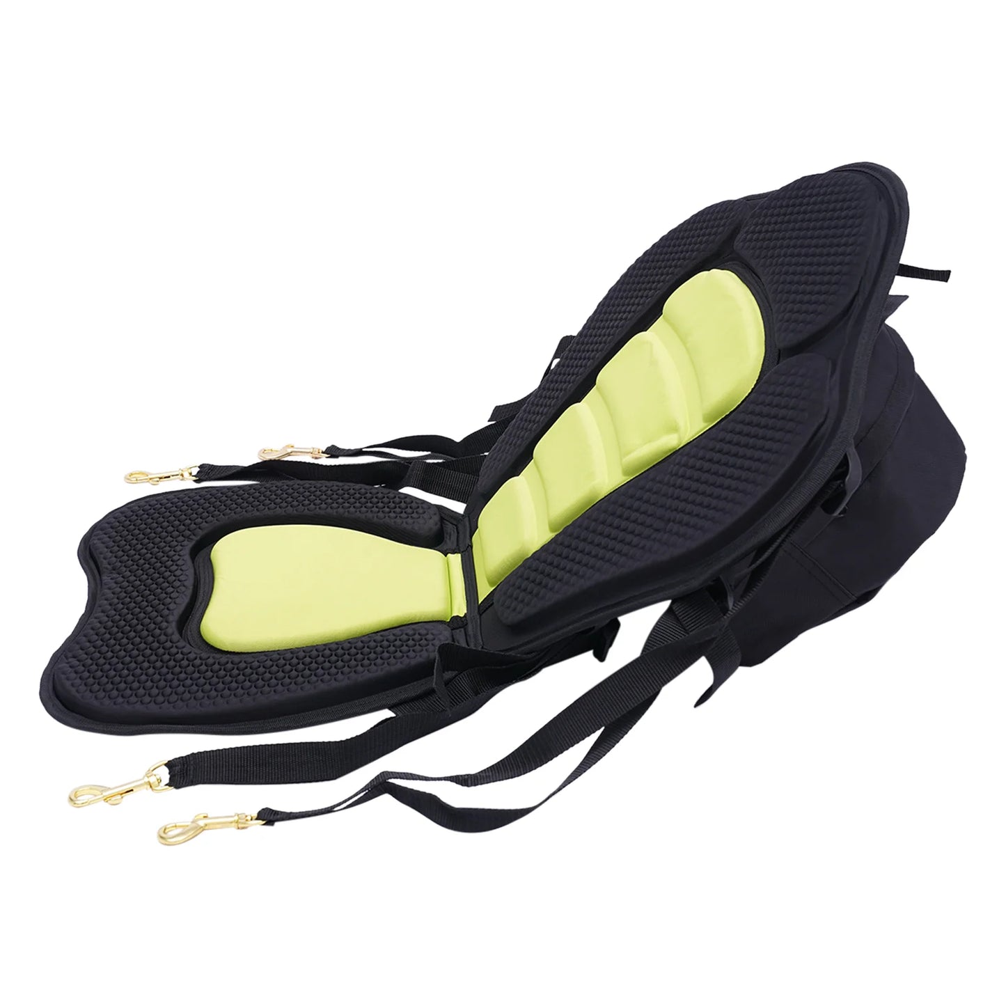 Padded Deluxe Kayak Seat Backpack Bag Adjustable Canoe Backrest with Storage Bag