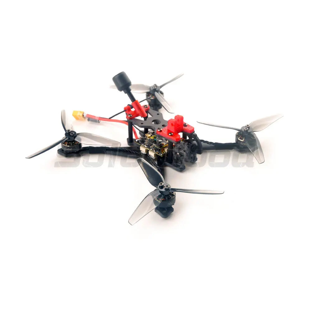 HappyModel Crux35 ELRS V2 CrazyF411 ELRS AIO URAT OVX303 300mW Caddx Ant 1200TVL EX1404 KV3500 4S 3.5 Inch FPV Freestyle Drone