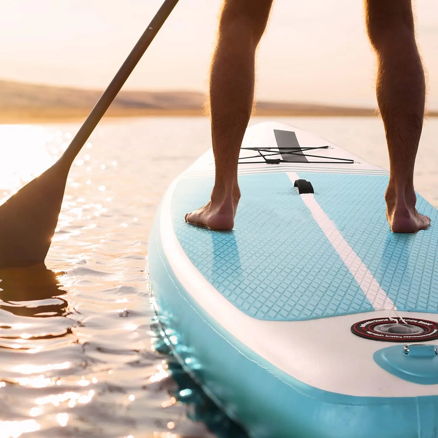 Inflatable Stand Up Paddle Board SUP with Paddleboard Accessories Triple Action Pump Fishing Green