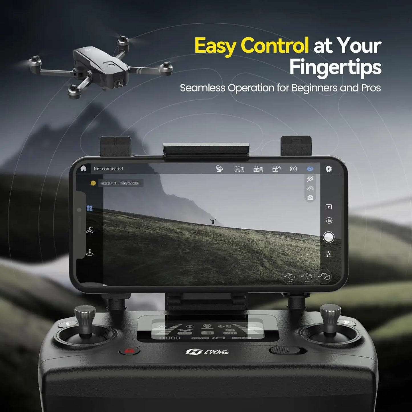 HolyStone HS720 GPS Drone 4K UHD 52 Minute Flight Foldable Brushless Auto Return Follow Me