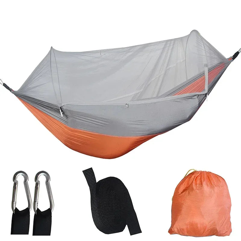Camping Hammock with Mosquito Net and Sleeping Tent Lightweight Portable Outdoor Furniture for Garden
