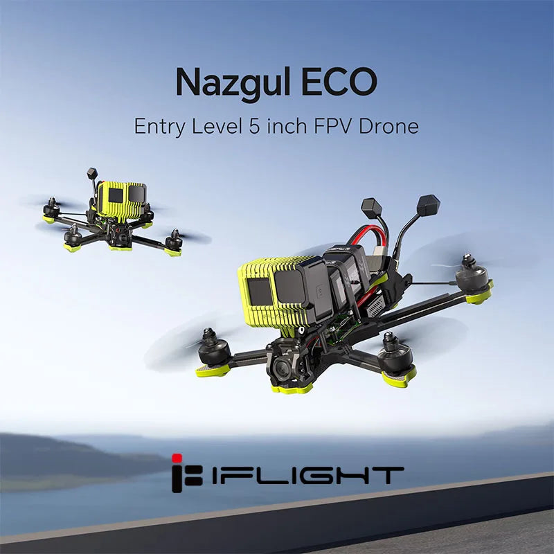 iFlight Nazgul XL5 ECO Analog 6S V3 5 Inch Freestyle RC FPV Racing Drone XING-E Pro 2207 with BLITZ ATF435 FC 55A ESC