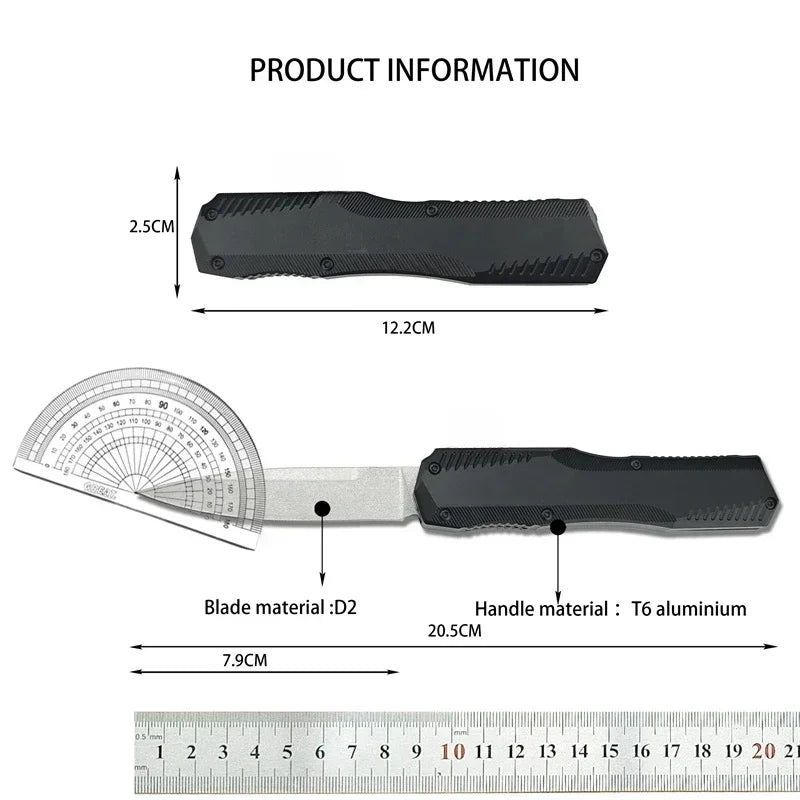 KS 9000 D2 Blade T6 Aluminium Handle Camping Survival Tactical Multitool Hunting Durable EDC Portable Folding Pocket Knife