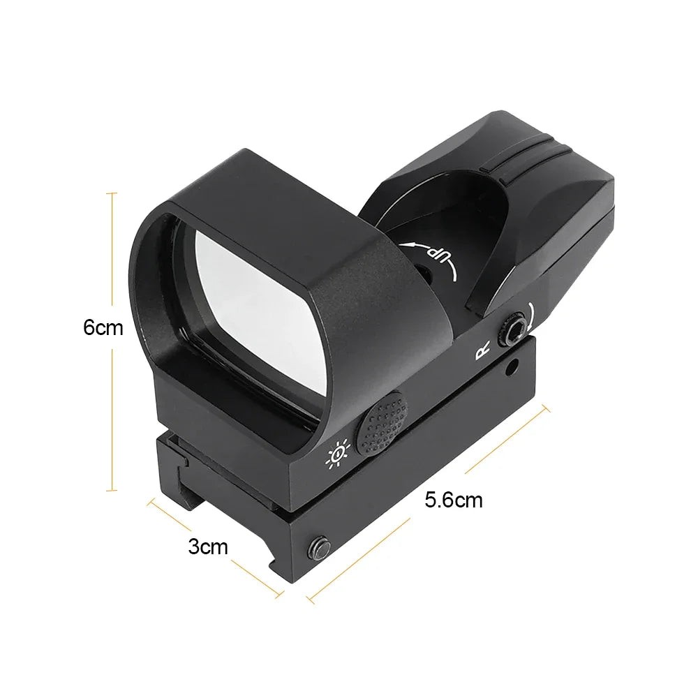 SRO Mini Red Dot Sight Tactical Optics 20mm Rail Compatible Hunting Riflescope for Glock