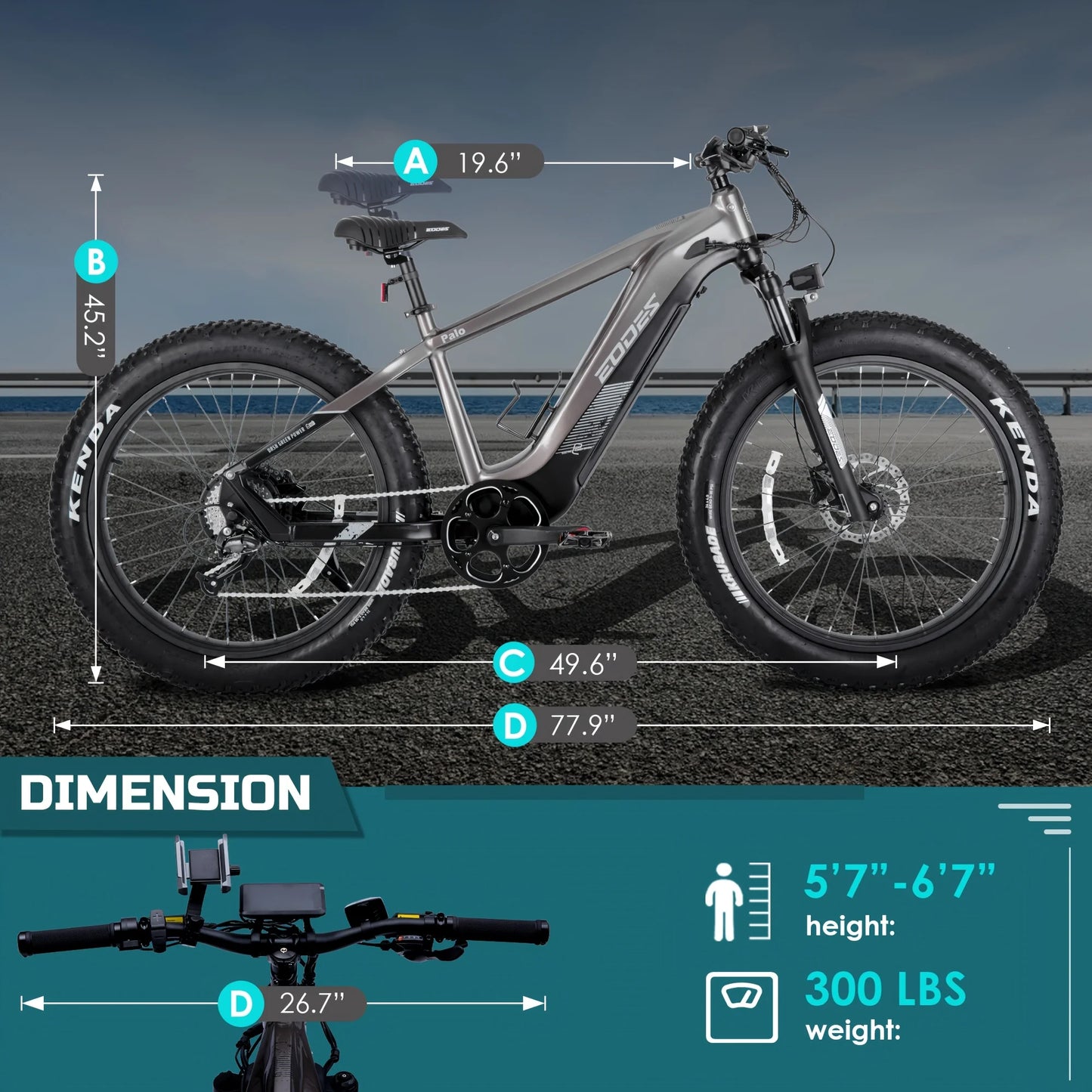 Adult Electric Bicycle 26 Inch 52V 750W Motor 17AH High Quality Battery Mountain Bike with Front Shock Absorber
