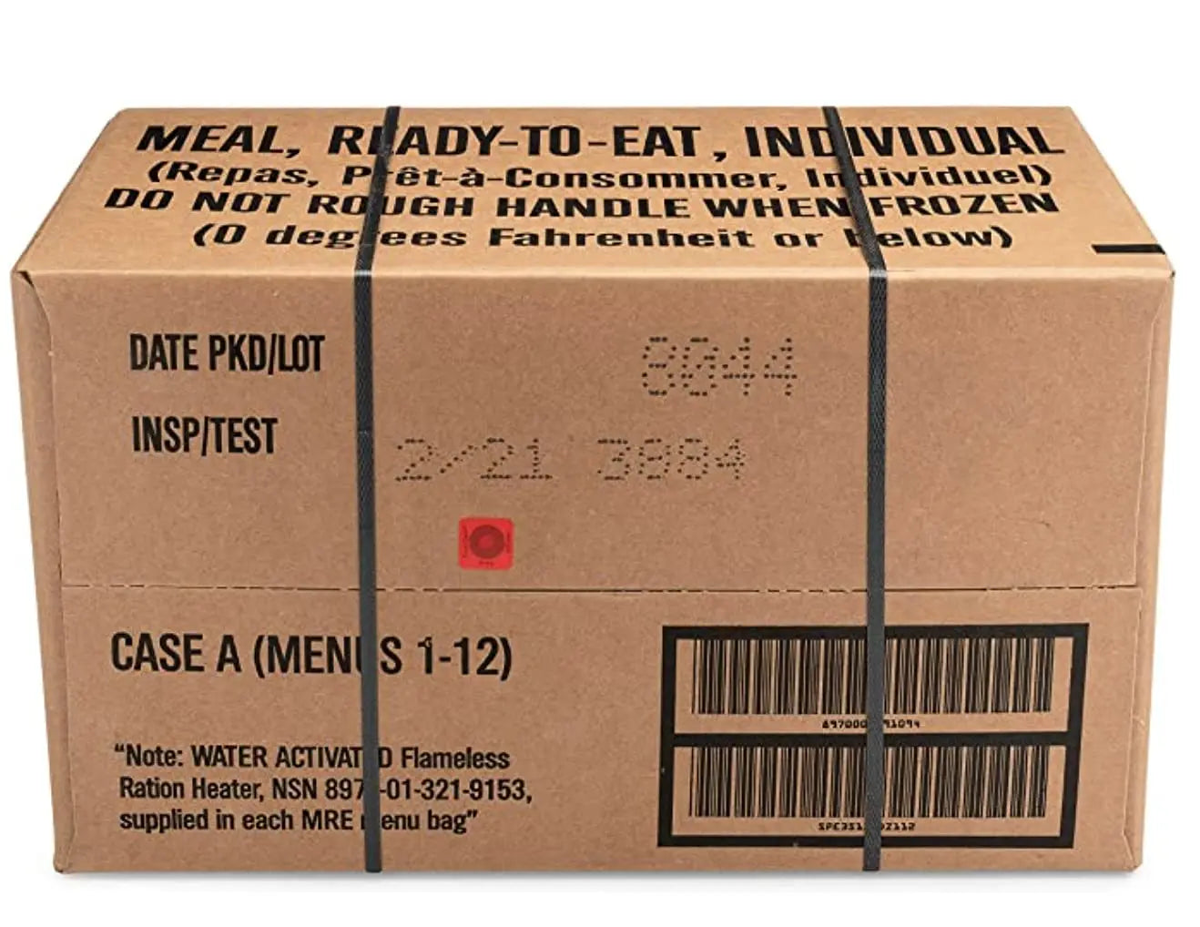 24 Count US Military Surplus MRE Meals Ready to Eat 2021 Inspect A and B Case Bundle Menus 1 to 24