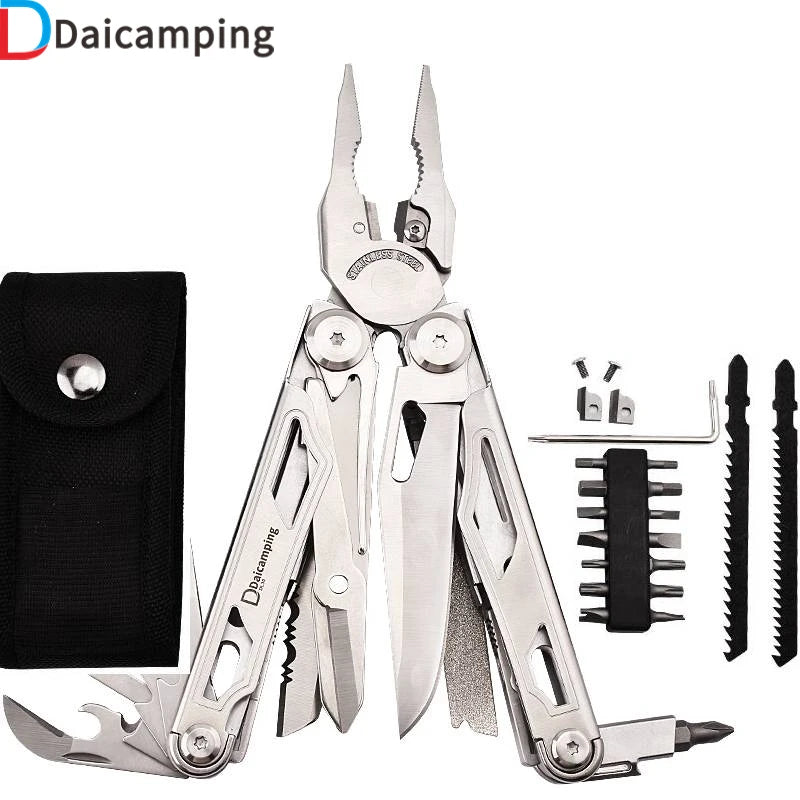 Daicamping DL30 Multitools Hand DIY Multi Tools Multi-tool Clamp Folding Knives Scissors Cutters EDC Survival Gear Manual Pliers
