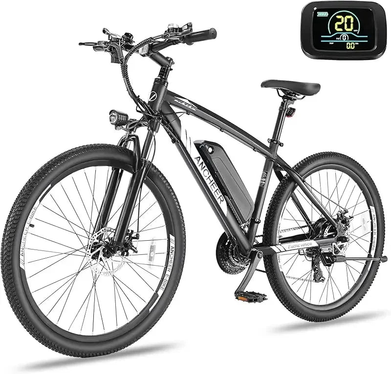 Q2XAANCHEER Electric Bike for Adults Peak 750W Ebike 60 Miles Range 48V 499Wh Battery 27.5 Inch Fast Charge