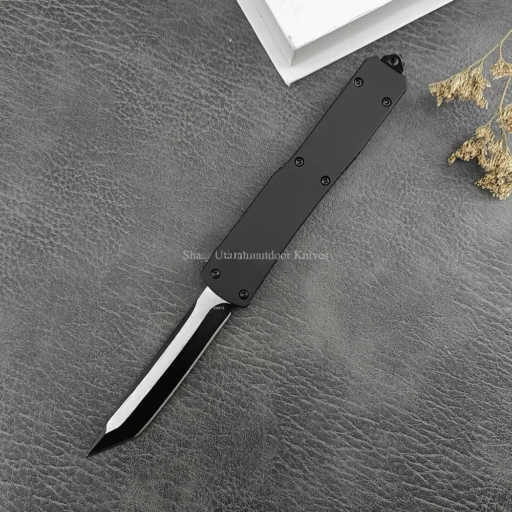 Micro UT70 Survival Tactical Pocket Knife 440C Stainless Steel Blade Zinc Alloy Handle EDC Hunting Utility Tool