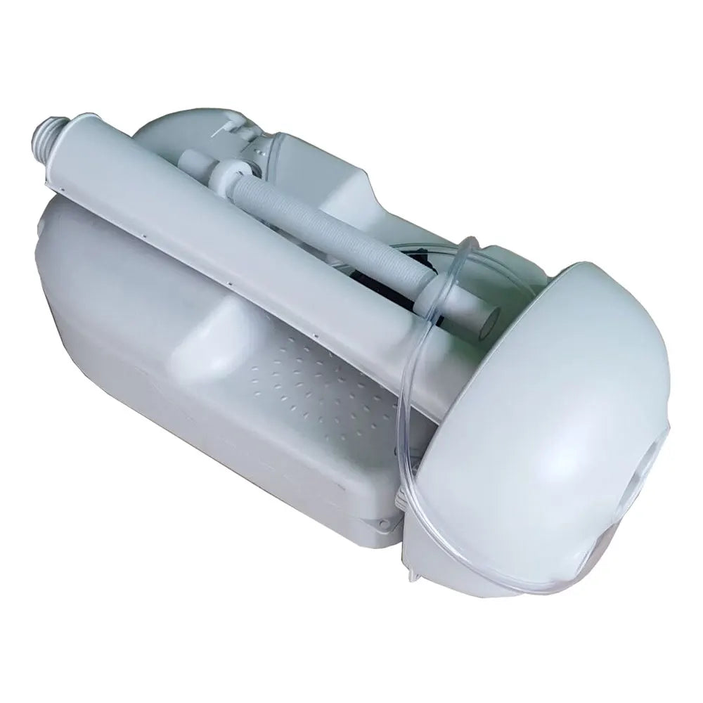 Outdoor Portable Camping Sink with Toilet Standing Hand Wash Basin with Foot Pump and Water Tank for RV Travel Fishing