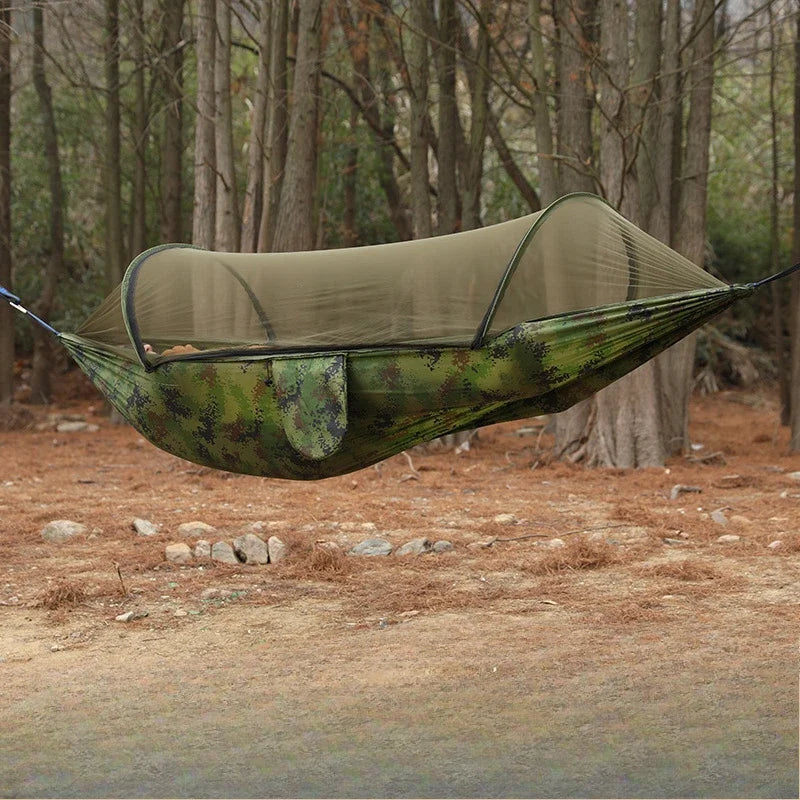 Camping Hammock with Mosquito Net and Sleeping Tent Lightweight Portable Outdoor Furniture for Garden