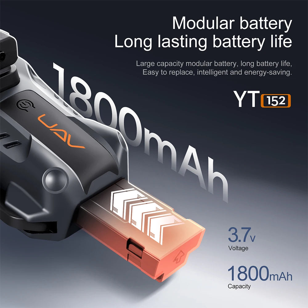 New YT152 Brushless Drone Four Axis Aircraft Electric Adjustment 4K FPV Three Camera Optical Flow Obstacle Avoidance Drone