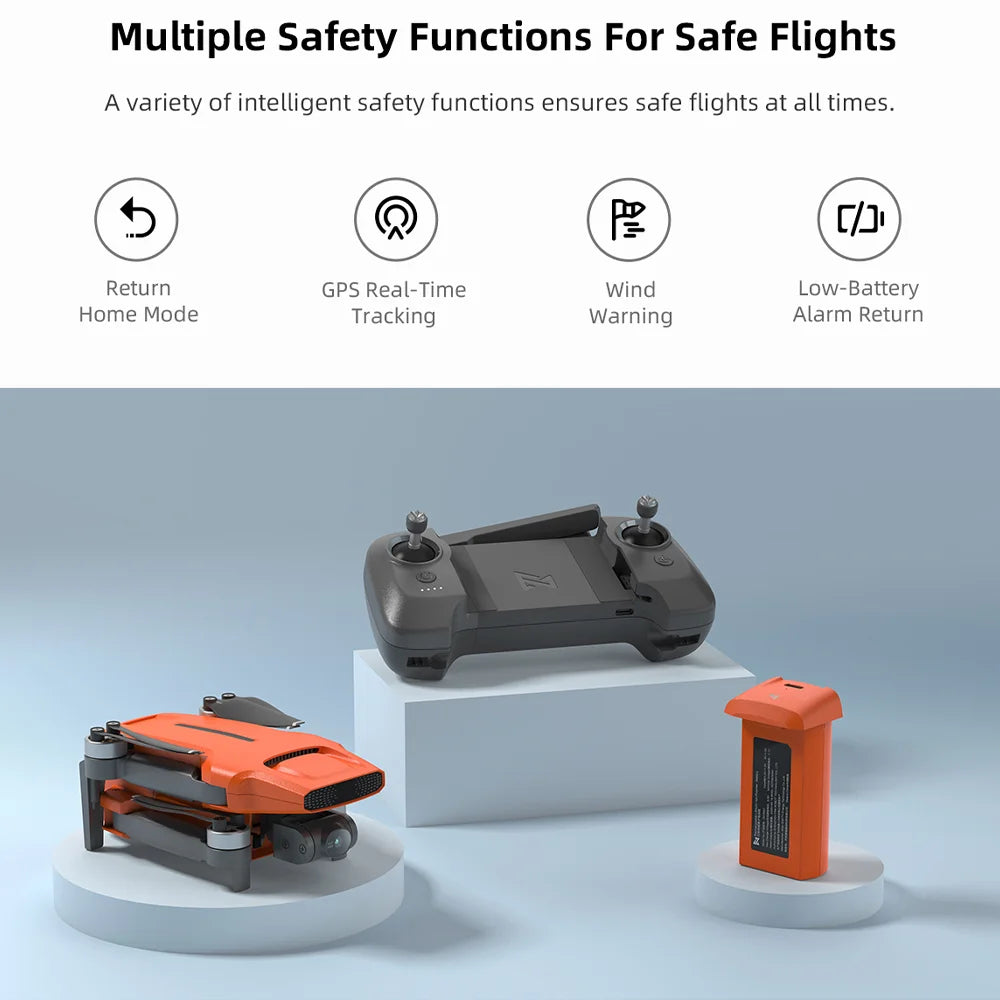 FIMI Mini 3 4K GPS Drone with 3 Axis Gimbal 249g 4K 60FPS 48MP 9KM Transmission 64 Minute Flight Time Super Night Video Auto Return