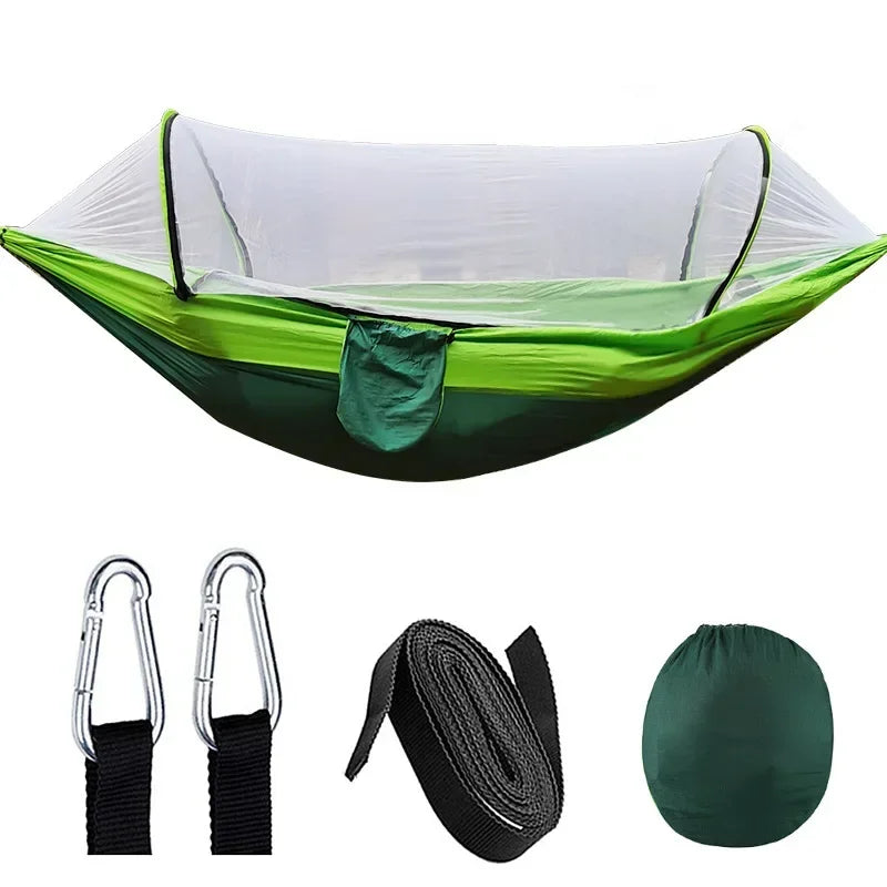Camping Hammock with Mosquito Net and Sleeping Tent Lightweight Portable Outdoor Furniture for Garden