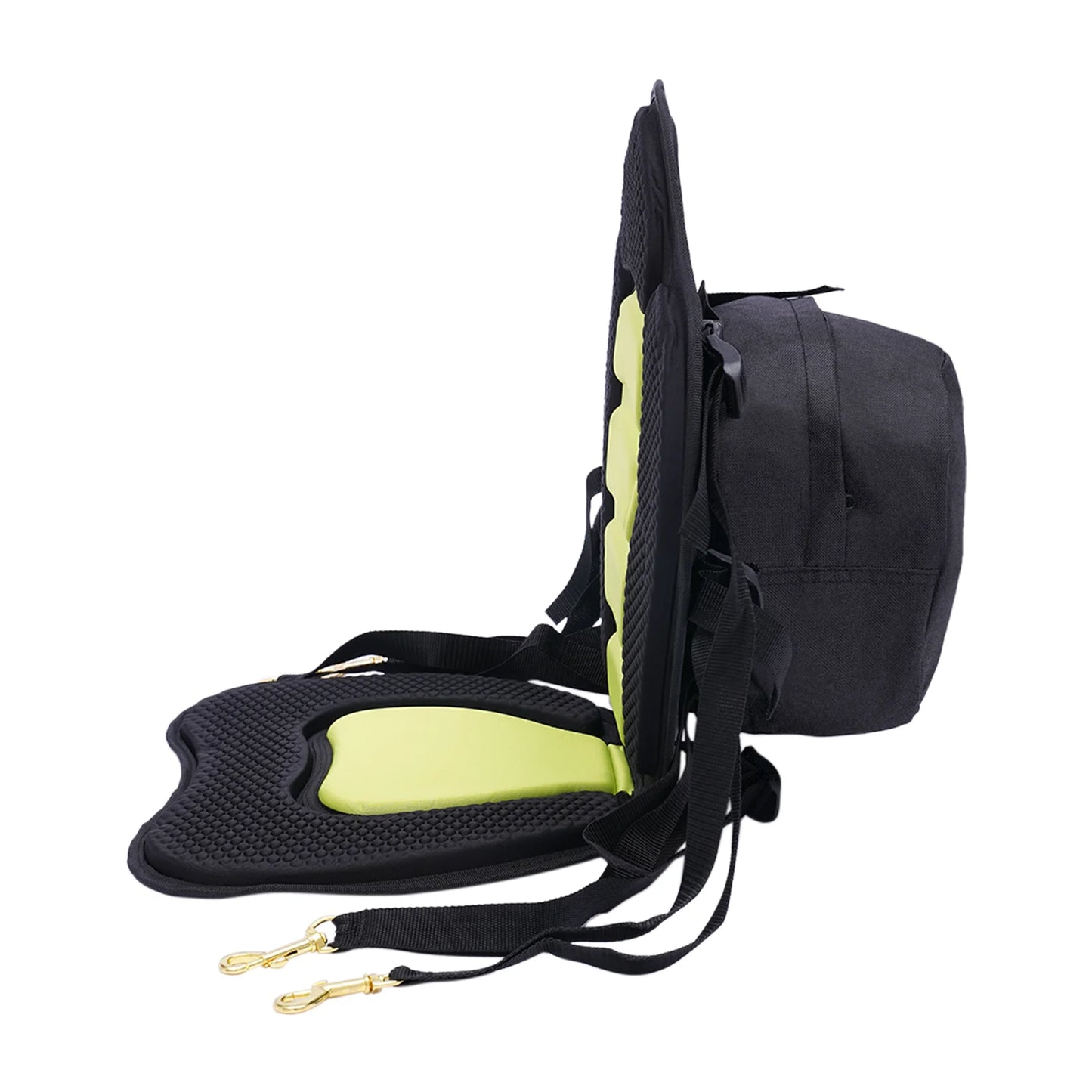 Padded Deluxe Kayak Seat Backpack Bag Adjustable Canoe Backrest with Storage Bag