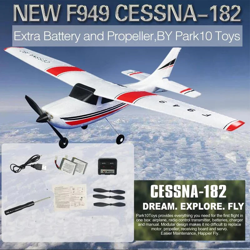 Wltoys F949 2.4G 3D6G 3Ch RC Airplane Fixed Wing Plane Outdoor Toy Drone RTF Upgrade Version With Digital Servo And Gyroscope