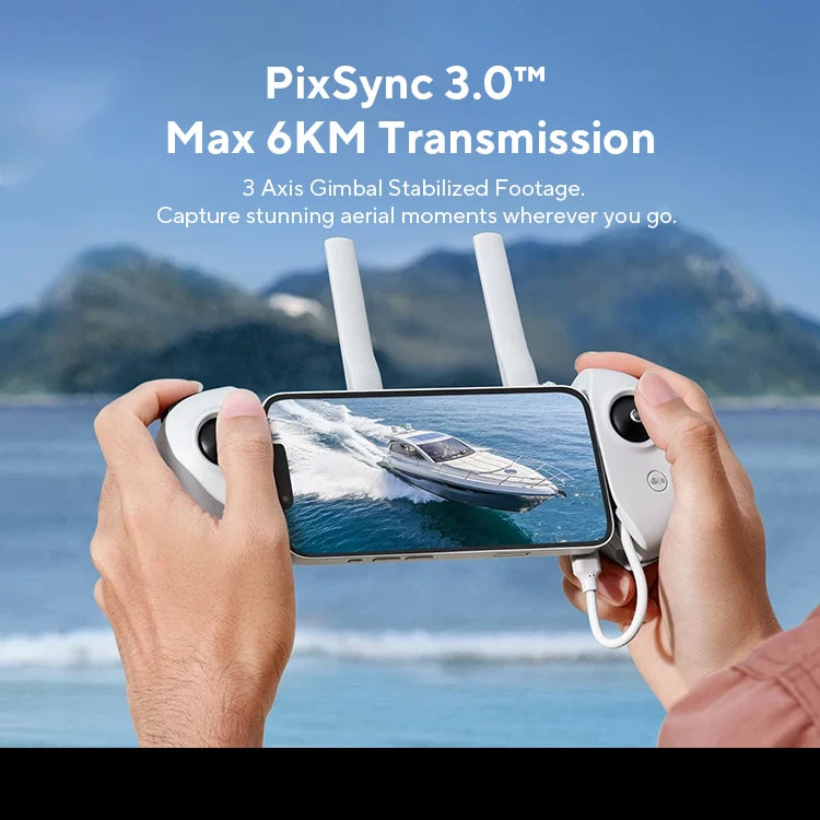 Potensic C0 4K Camera Drone Professional Mini Drone with 3 Axis Gimbal GPS 6KM Brushless RC Quadcopter for Travel Gifts