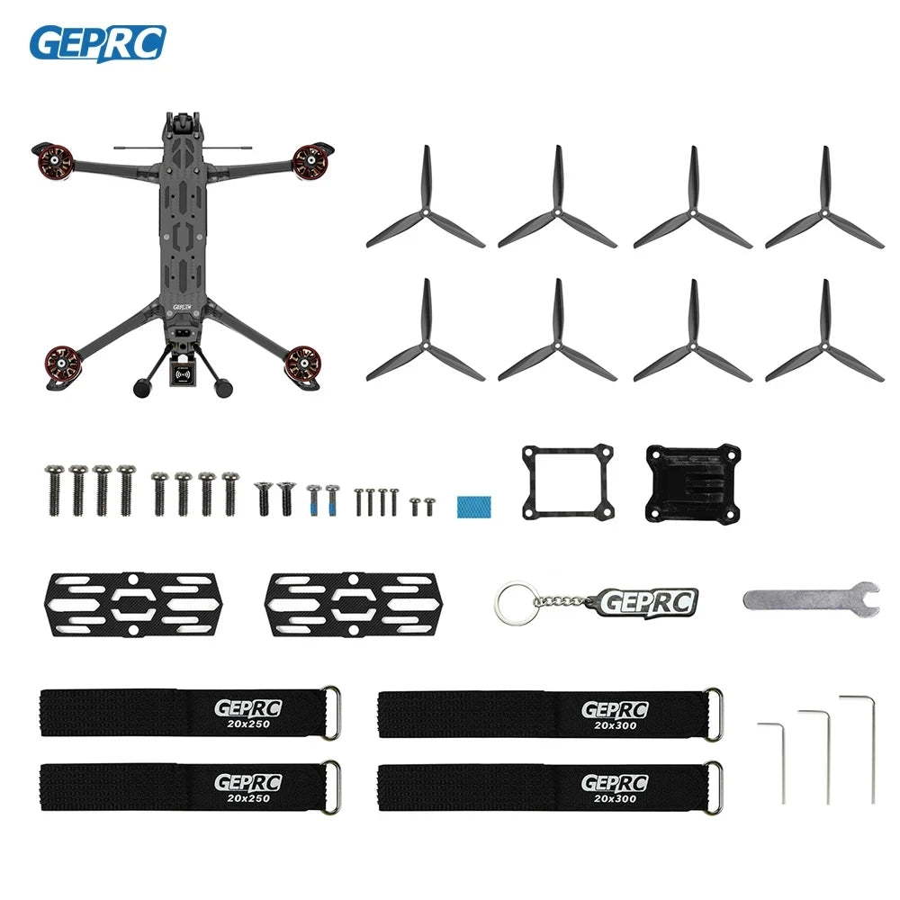 GEPRC MOZ7 Analog Long Range FPV 7 Inch 6S F722 HD BT Built In Bluetooth RC Quadcopter Long Range Freestyle Drone Racing Kit