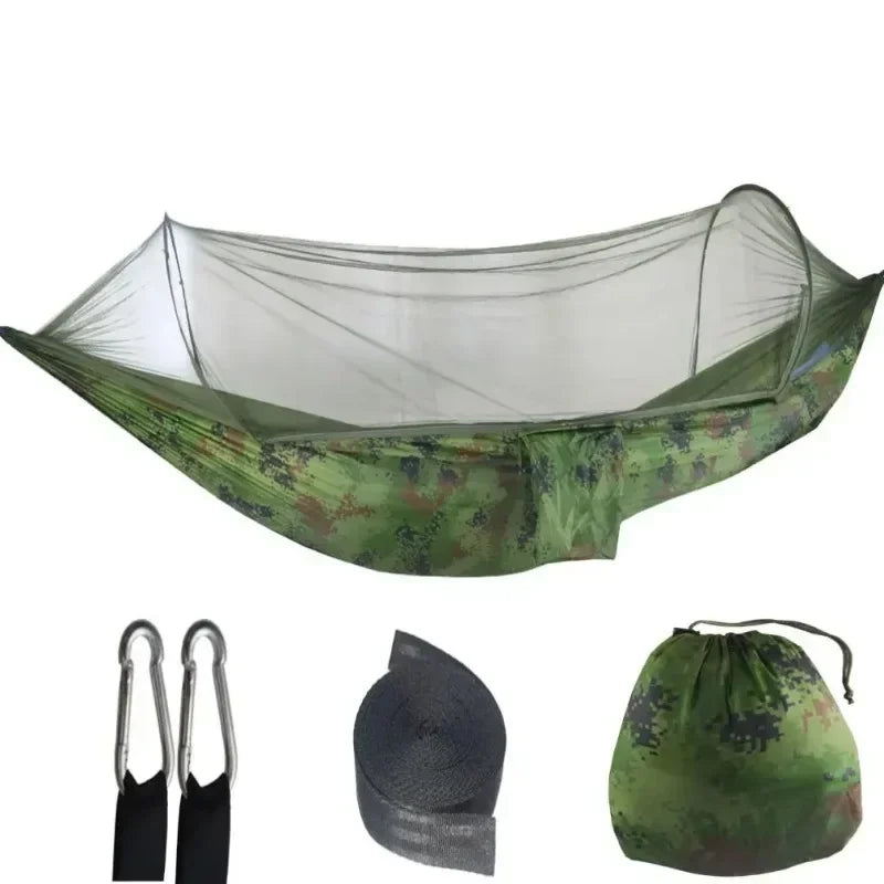Camping Hammock with Mosquito Net and Sleeping Tent Lightweight Portable Outdoor Furniture for Garden