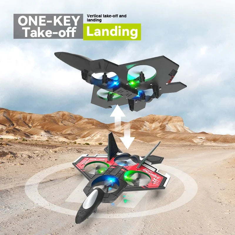 S98 RC Foam Aircraft Toy Remote Control Fixed Height Stunt Drone Anti Collision Fighter Kids Toy